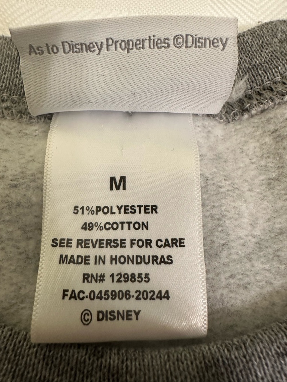 🐭🌎 Walt Disney World Licensed Mickey Mouse Sweatshirt, Super Clean, Sz.‎ M - Picture 4 of 5